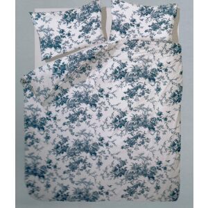 Francouzské bavlněné povlečení MIRKA modrá 220x200/70x90cm