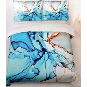 Francouzské povlečení IRENEJ modrá,1x 200x220 cm, 2x70x90cm