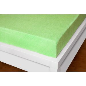 Prostěradlo froté světle zelené Exclusive 190g/m2 90x200 cm