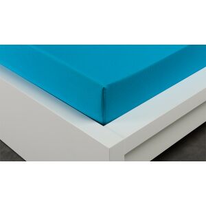 Jersey prostěradlo tmavě azurové 200x220 cm