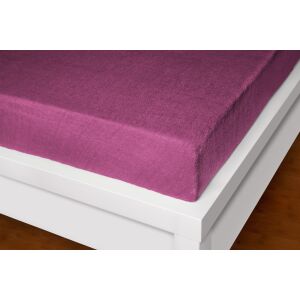 Froté prostěradlo bordó 180x200 cm