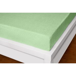 Froté prostěradlo světle zelené 180x200cm
