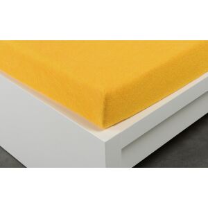 Froté prostěradlo okrové 180x200 cm