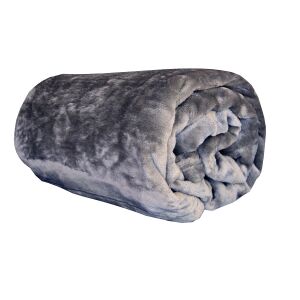 Deka mikroflanel šedá 150x200 cm