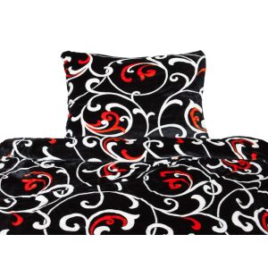 Povlečení mikroflanel TEX černé