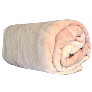 Deka mikroflanel světle béžová 150x200 cm