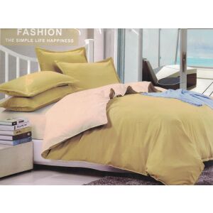 Francouzské povlečení béžové, 1x  200x220 cm, 2x70x90cm