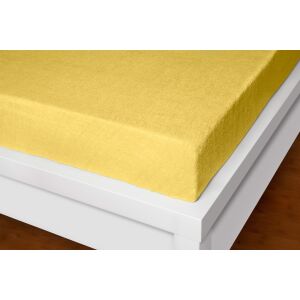 Froté prostěradlo Exclusive žluté 180-200x200cm