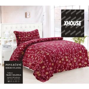 Mikroplyšové povlečení ELIŠKA,  140x200cm, 70x90cm