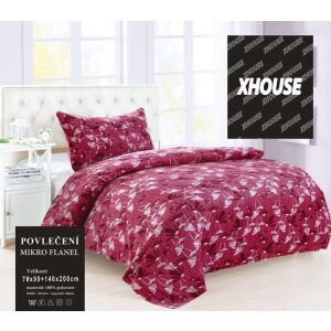 Mikroplyšové povlečení ALDA,  140x200cm, 70x90cm