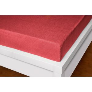 Prostěradlo froté Exclusive červené  90x200 cm