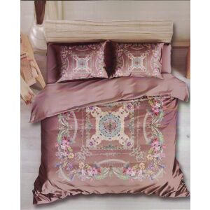 Francouzské povlečení KATE hnědá 1x 200x220 cm, 2x70x90cm