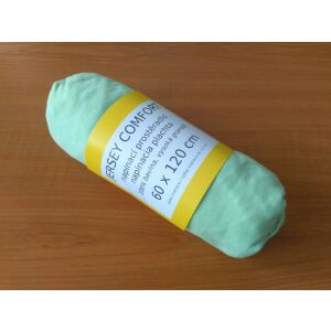 Dětské prostěradlo jersey světle zelené 60x120 cm