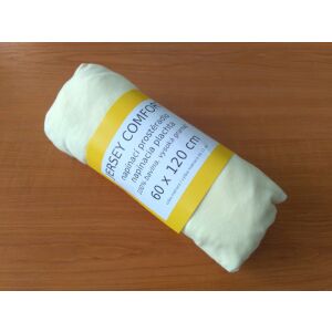 Dětské prostěradlo jersey žluté 60x 120 cm