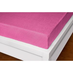 Froté prostěradlo  růžové 180-200x200cm