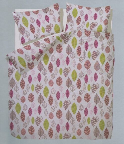 Francouzské bavlněné povlečení EMA růžová 220x200/70x90cm