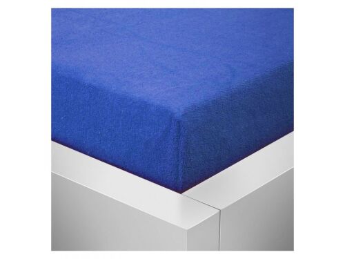 Prostěradlo froté modré  Exclusive 190g/m2 90x200 cm