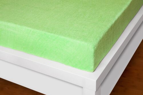 Prostěradlo froté světle zelené Exclusive 190g/m2 90x200 cm
