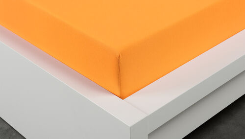 Prostěradlo Jersey světle oranžové LUXUS 90-100x200cm