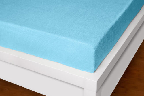 Prostěradlo froté světle modré  Exclusive 190g/m2 90x200 cm