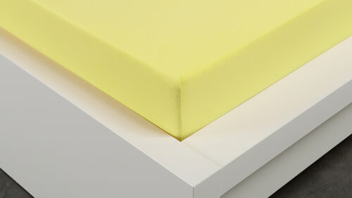 Prodloužené jersey prostěradlo žluté 220x200 cm