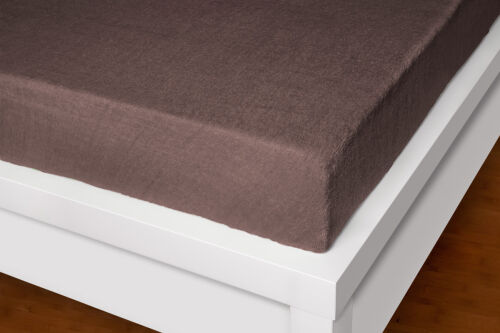 Froté prostěradlo tmavě hnědé 180x200 cm