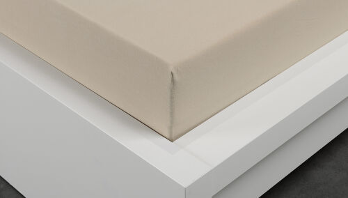 Prostěradlo Jersey  světle béžové LUXUS  90 x 200 cm