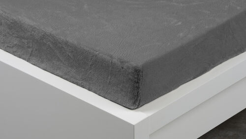 Prostěradlo mikroplyš TMAVĚ ŠEDÉ 180x200 cm