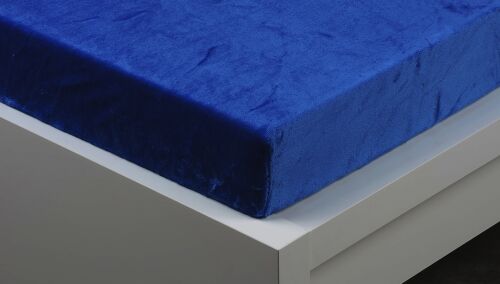 Prostěradlo mikroflanel modré 200x220 cm