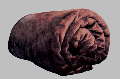 Deka mikroflanel hnědá 150x200 cm