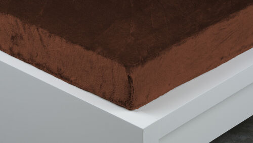 Prostěradlo mikroplyš HNĚDÉ 90x200 cm