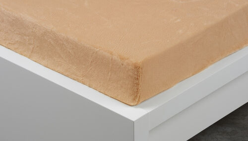 Prostěradlo mikroflanel béžové 200x220 cm