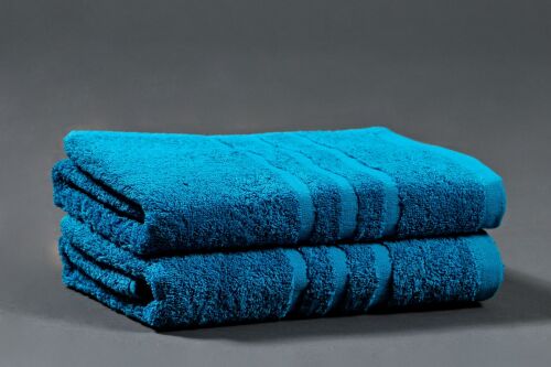Plážová froté osuška Komfort - azurová modrá 100x180 cm