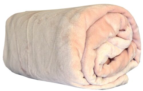 Deka mikroflanel světle béžová 150x200 cm