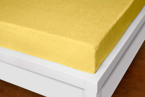 Froté prostěradlo Exclusive žluté 180-200x200cm