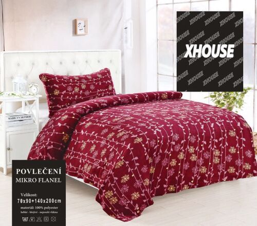 Mikroplyšové povlečení ELIŠKA,  140x200cm, 70x90cm