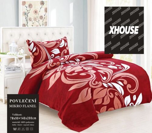 Mikroplyšové povlečení VĚRA,  140x200cm, 70x90cm