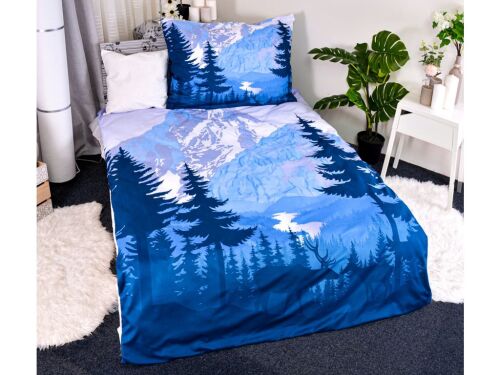 3D povlečení LES, 1x140x200cm, 1x70x90cm