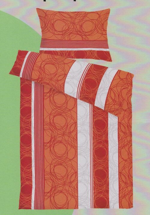 Krepové povlečení MAGDA červená, 1x140x200cm, 1x70x90cm