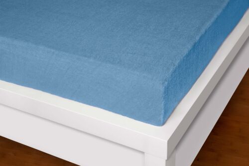 Froté prostěradlo modré 220x200 cm