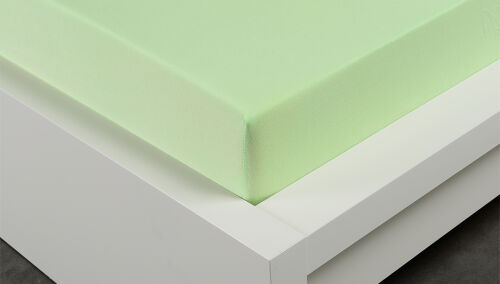 Prodloužené jersey prostěradlo zelené 220x200 cm