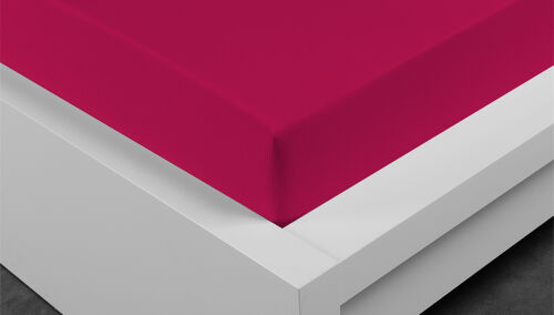 Prodloužené jersey prostěradlo vínové 220x200 cm