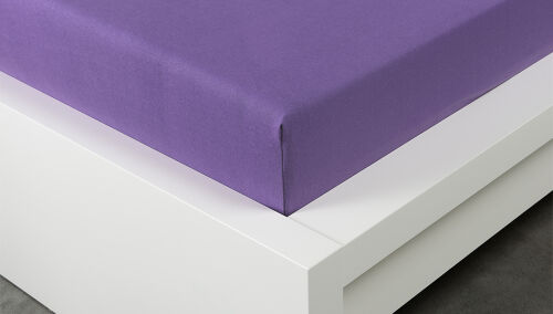 Jersey prostěradlo  fialové 160x200 cm