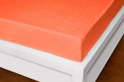 Froté prostěradlo Exclusive tmavě oranžové 180 x 200cm