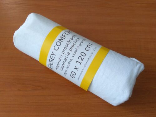 Dětské prostěradlo jersey bílé 60x120 cm