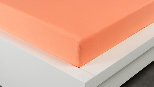 Prostěradlo Jersey lososové  180 x 200 cm