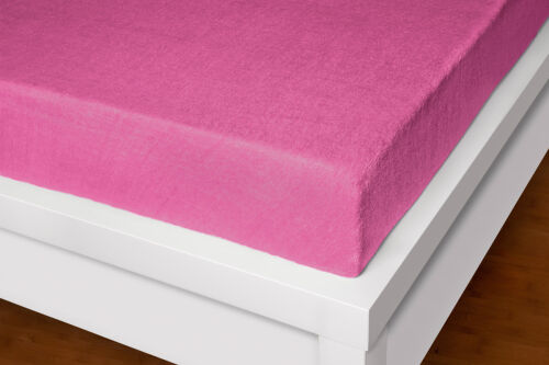 Froté prostěradlo  růžové 180-200x200cm