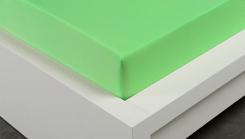 Prostěradlo Jersey  světle zelené  180 x 200 cm